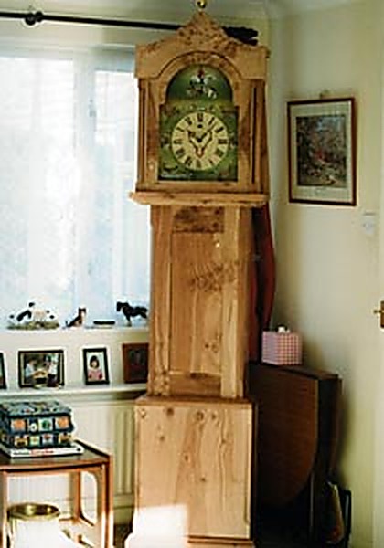Earlier work: traditional handcrafted grandfather clock case